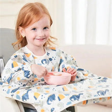 Load image into Gallery viewer, 23GD Water Proofing Feeding Bib Apron for Baby Toddler Full Coverage Coverall Smock Highchair Cover Keeping Clothes Clean