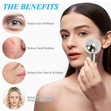 Load image into Gallery viewer, 2PCS Ice Globes Spoon Massager Facial Skin Care Freeze Tool Stainless Steel Face Beauty Cryo Roller Cooling Massage Spa Ball