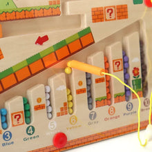 Load image into Gallery viewer, Labyrinthe magnétique en bois pour enfants, jouets éducatifs d&#39;apprentissage,
