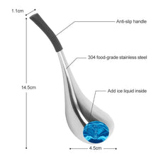 Load image into Gallery viewer, 2PCS Ice Globes Spoon Massager Facial Skin Care Freeze Tool Stainless Steel Face Beauty Cryo Roller Cooling Massage Spa Ball
