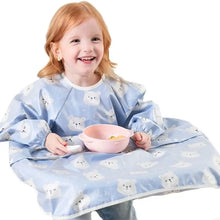 Load image into Gallery viewer, 23GD Water Proofing Feeding Bib Apron for Baby Toddler Full Coverage Coverall Smock Highchair Cover Keeping Clothes Clean
