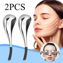 Load image into Gallery viewer, 2PCS Ice Globes Spoon Massager Facial Skin Care Freeze Tool Stainless Steel Face Beauty Cryo Roller Cooling Massage Spa Ball
