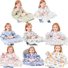 Load image into Gallery viewer, 23GD Water Proofing Feeding Bib Apron for Baby Toddler Full Coverage Coverall Smock Highchair Cover Keeping Clothes Clean
