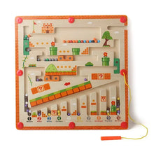 Load image into Gallery viewer, Labyrinthe magnétique en bois pour enfants, jouets éducatifs d&#39;apprentissage,
