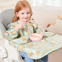 Load image into Gallery viewer, 23GD Water Proofing Feeding Bib Apron for Baby Toddler Full Coverage Coverall Smock Highchair Cover Keeping Clothes Clean
