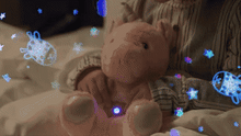 Load image into Gallery viewer, SleepySprout Glow™- a cuddly unicorn plush that lights up the night with a shimmering, starry sky of wonder and comfort.&quot;
